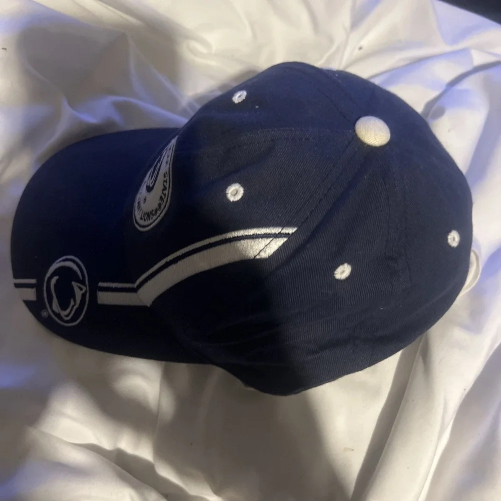 Penn State Cycling‎ Cap Nittany Lions Hat Blue Denim Embroidered One Size